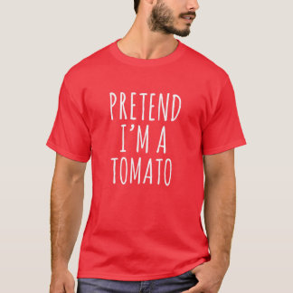 Halloween Costume Pretend I'm A Tomato Simple Easy T-Shirt