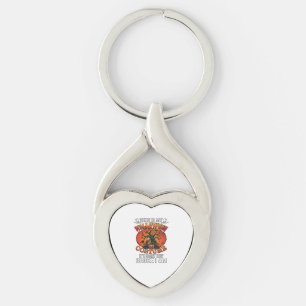Halloween Costume Scary Broke Pumpkin Spooky Tree Keychain