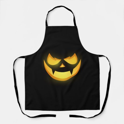 Halloween Costume Scary pumpkin smile Apron