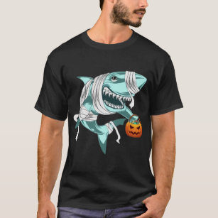 Halloween Costume Shark Pumpkin Spooky Nightmare  T-Shirt