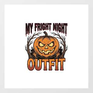 Halloween Costume Shirt Spooky Pumpkin Outfit_1 Floor Decals