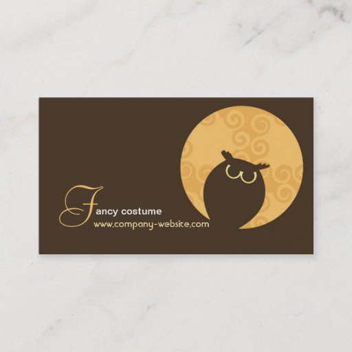 Customizable Halloween Costume Shop Business Card