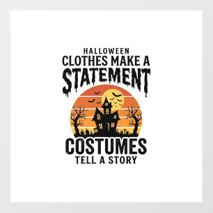 Halloween Costume Statement Vintage Shirt Design_1 Floor Decals