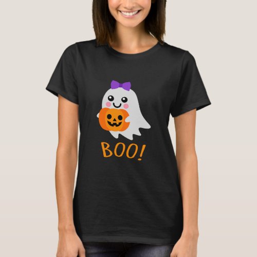 Halloween Costume  Sweet Ghost Jack o Lantern  T_Shirt