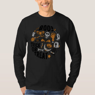 Halloween Costume Trick Or Treat Witchy Skull Cott T-Shirt