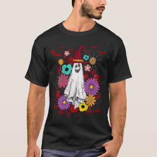 Halloween Costume Vintage Floral Ghost Pumpkin  Gr T-Shirt