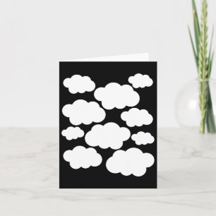 Halloween Costume White Clouds Card