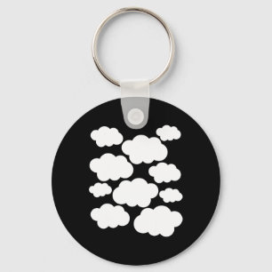 Halloween Costume White Clouds Keychain