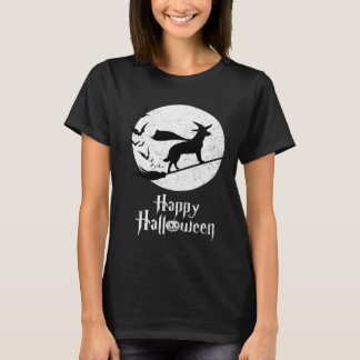 Halloween Costume Witch Blue Heeler Dog T-Shirt
