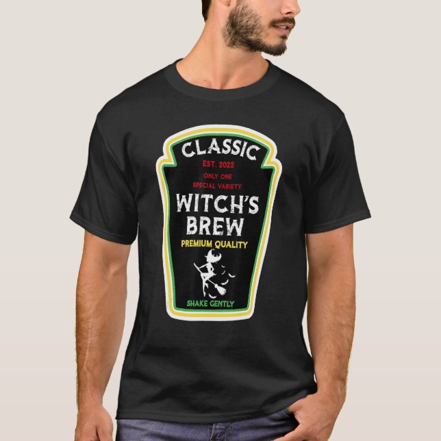 Halloween Costume, Witch's Brew, Halloween Matchin T-Shirt (Front)