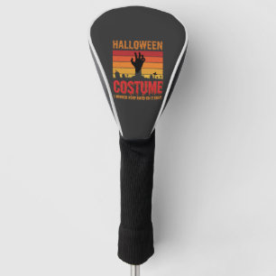 Halloween Costume Zombie Graveyard Retro Horror De Golf Head Cover