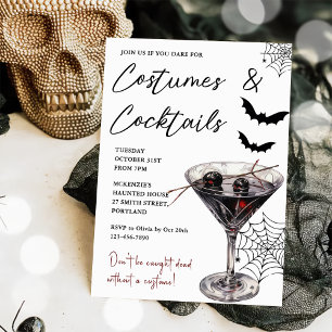 Halloween Costumes & Cocktails Invitation