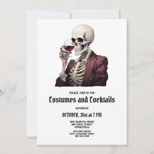 Halloween Costumes & Cocktails Party Invitation
