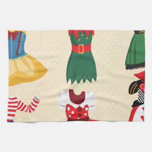 halloween costumes kitchen towel