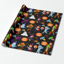 Halloween Costumes Personalized Wrapping Paper