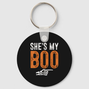 Halloween Costumes Shes My Boo Couple Matching Par Keychain