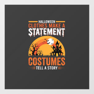 Halloween Costumes Statement Haunted House Design Floor Decals