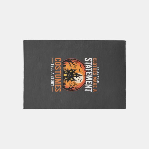 Halloween Costumes Tell a Story Haunted House Desi Rug