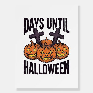 Halloween Countdown Shirt Vintage Pumpkin Design_1 Foam Board