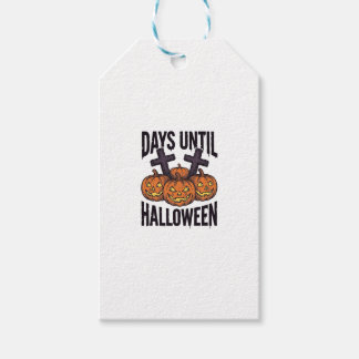 Halloween Countdown Shirt Vintage Pumpkin Design_1 Gift Tags