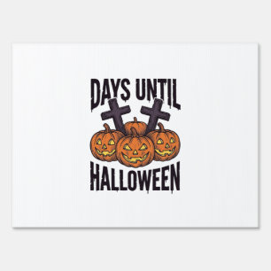 Halloween Countdown Shirt Vintage Pumpkin Design_1 Sign