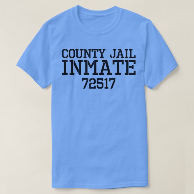 Halloween County Jail Inmate - Funny Prisoner Cost T-Shirt (Design Front)