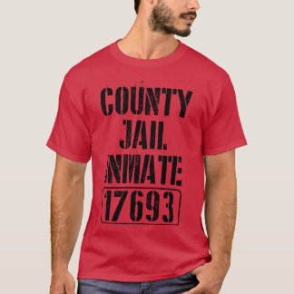 Halloween County Jail Inmate Orange Prisoner T-Shirt