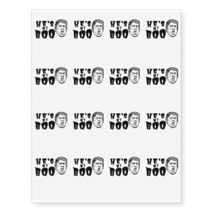 Halloween Couples Funny sHe's My Boo Ghost Temporary Tattoos