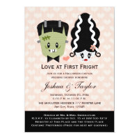 Halloween Couples Wedding Shower Invitations