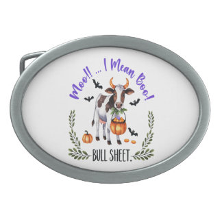 Halloween Cow Bull Sheet Belt Buckle