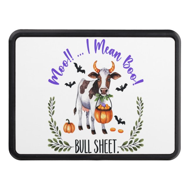 Halloween Cow Bull Sheet Hitch Cover (Front)