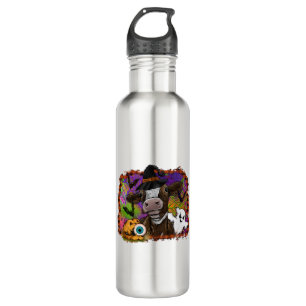 Halloween Cow Stainless Steel Water Bottle