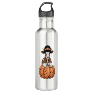 Halloween Cow Stainless Steel Water Bottle