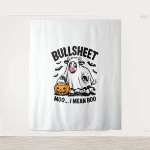 halloween cow tapestry