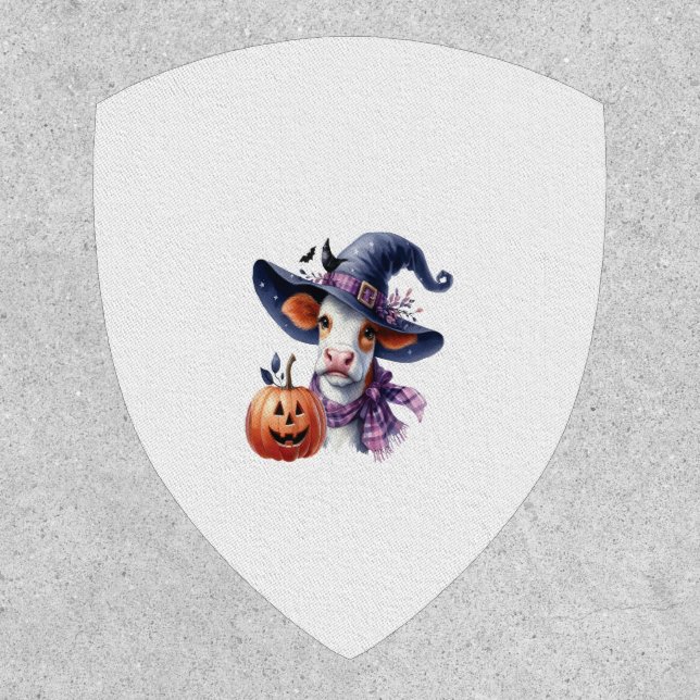 Halloween Cow with Fall Patch (Front)