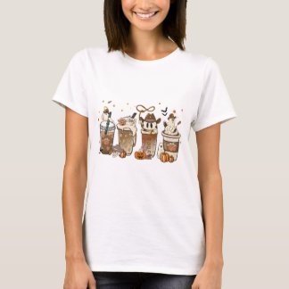 Halloween Cowboy Boo, Fall Cowboy Latte T-Shirt