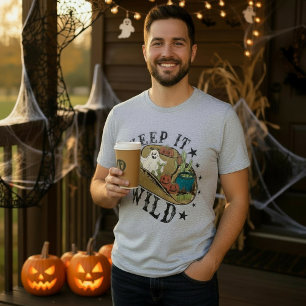 Halloween Cowboy Keep It Wild Country Tri-Blend Shirt