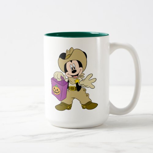 Halloween Cowboy Mickey Two_Tone Coffee Mug