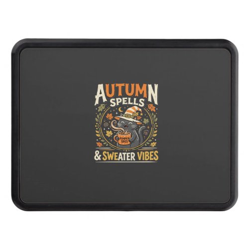 Halloween Cozy Autumn Magic Hitch Cover