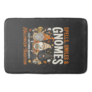 Halloween Cozy Gnome Gathering Bath Mat