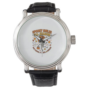 Halloween Cozy Skeleton Celebration Watch