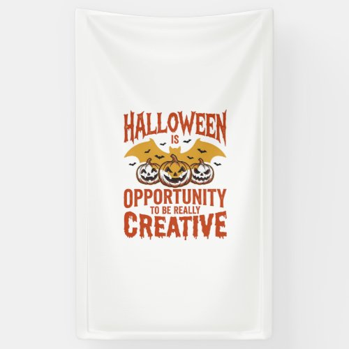 Halloween Creative Pumpkin Bat Vintage Vector Desi Banner