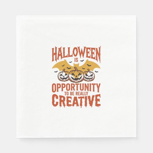 Halloween Creative Pumpkin Bat Vintage Vector Desi Napkins