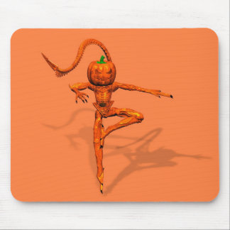 Halloween Creature From Galaxy Pumpkin Mouse Pad
