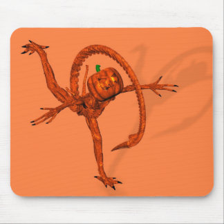 Halloween Creature From Galaxy Pumpkin Mouse Pad