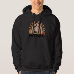 Halloween Creep It Real Retro Skateboarding Ghost  Hoodie