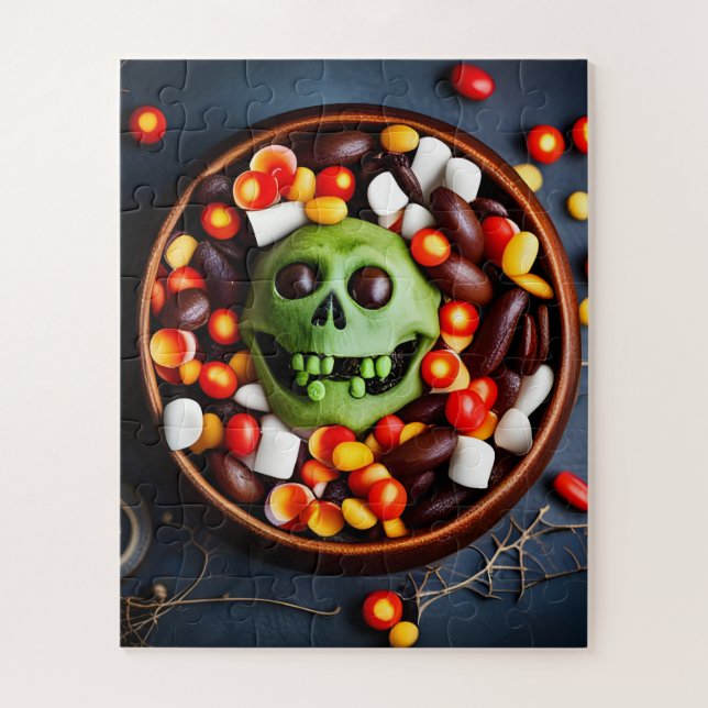 Halloween Creepy Candy Bowl Jigsaw Puzzle (Vertical)