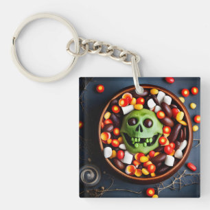 Halloween Creepy Candy Bowl Keychain