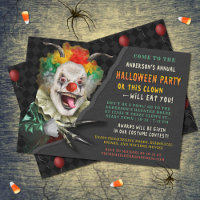 Halloween Creepy Clown Funny Adult Scary Party