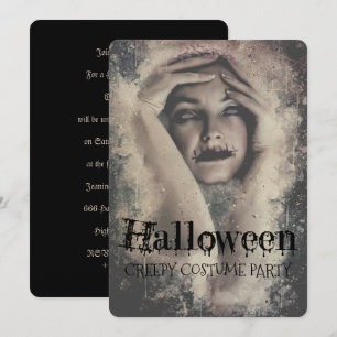 Halloween Creepy Costume Party Invitation